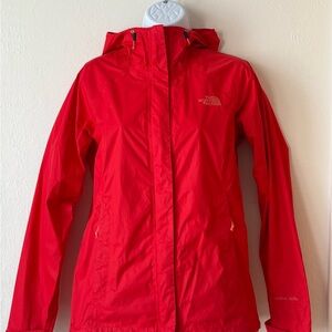 The North Face Women's Rain Jacket Size Small. Red/Orange.